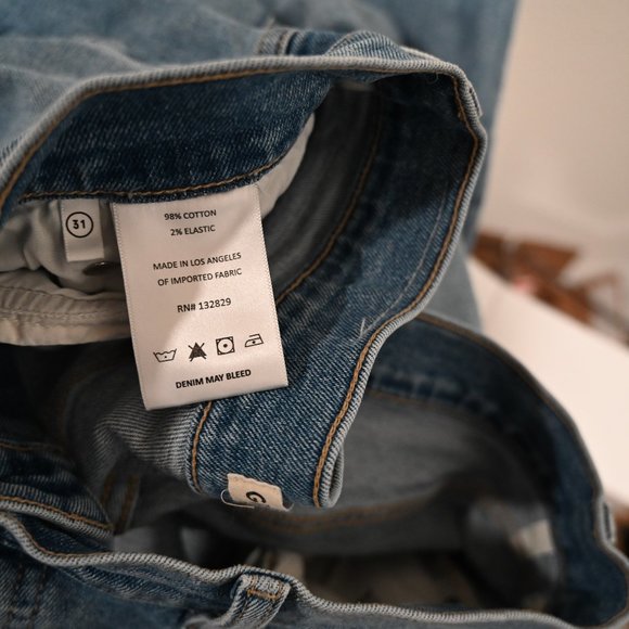 GRLFRND PIPER SUPER HIGH RISE SLIM Destroyed Jean in Size 31 | Size 31 - Picture 10 of 11